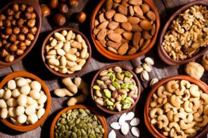 Nuts and Seeds are Highest protein foods for vegetarian snacks